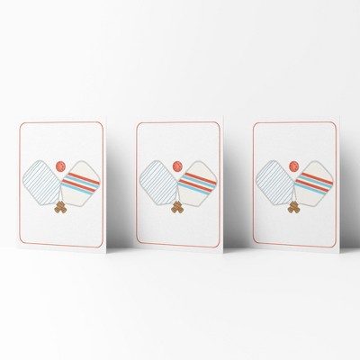 Everyday Greeting Card Pack (3ct) "Pickleball" by Ramus & Co