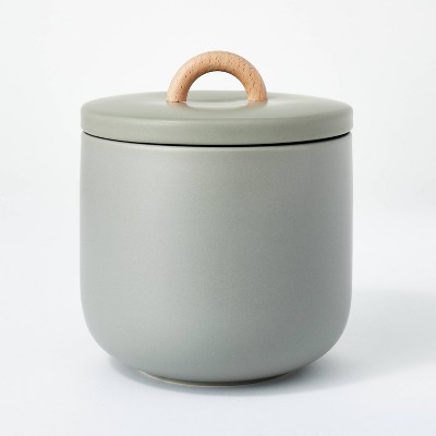 Medium Canister Canister with Lid Green - Threshold™ designed with Studio McGee