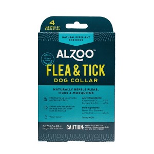 ALZOO Natural Flea & Tick Dog Collar, Helps Repel Fleas, Ticks & Mosquitoes, Plant-Based Active Ingredients - 1 of 4