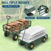Heavy Duty Garden Cart-900LBS Capacity Utility Wagon with Removable Mesh Sides, Adjustable Handle & 10" Pneumatic Tires for Lawn, Camping & Farm - 4 of 4