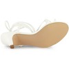Allegra K Women's Faux Leather Open Toe Strappy Lace Up Kitten Heels Sandals - 4 of 4
