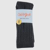 Girls' Knee-High Socks 2pk - Cat & Jack™ Black - image 2 of 3