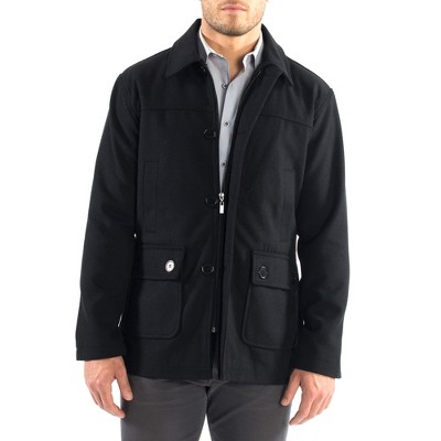 Alpine Swiss Wyatt Mens Classic Barn Coat Black Large — фото 3