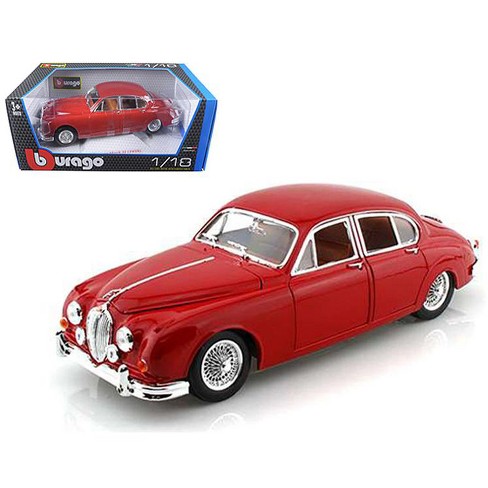 1959 Jaguar Mark II Red 1/18 Diecast Car Model by Bburago