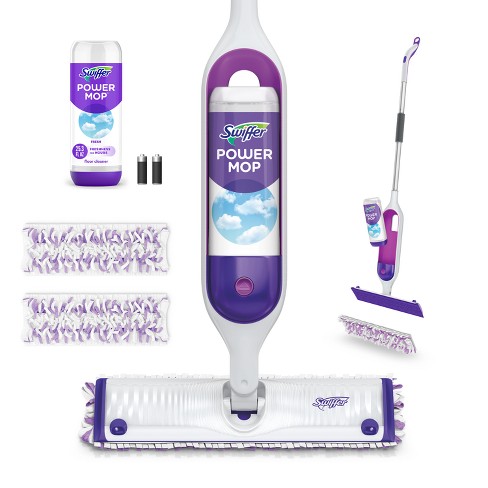 Swiffer WetJet Mop Starter Kit (Spray Mop, 5 Pads, Cleaning Solution)