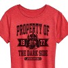 Women's - Star Wars - Property Of The Dark Side Short Sleeve Graphic T-Shirt - 2 of 4