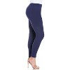 24seven Comfort Apparel Women's Plus Comfortable Ankle Length Leggings - 2 of 4