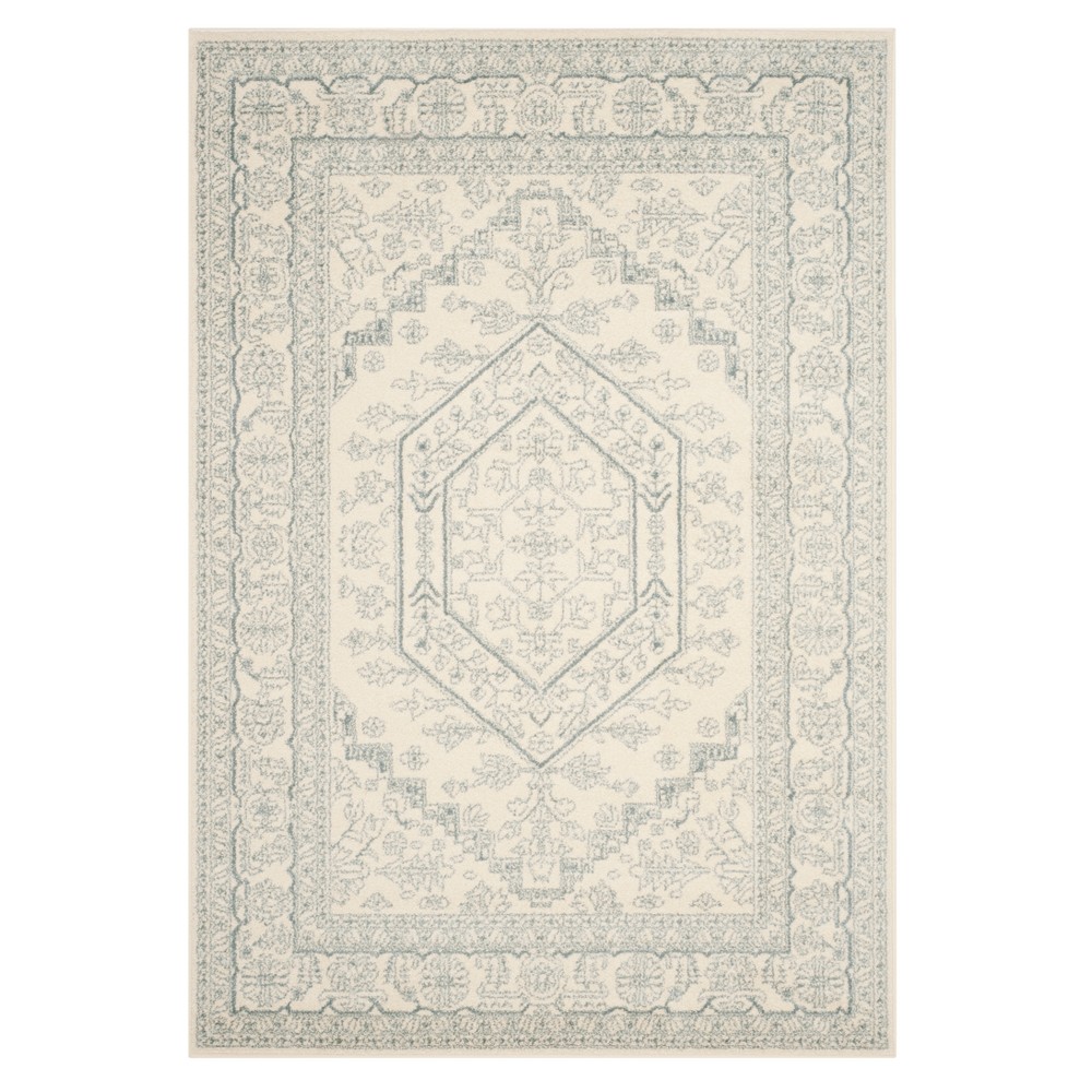 6'X9' Medallion Loomed Area Rug Ivory/Slate - Safavieh