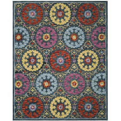 Suzani SZN328 Hand Hooked Indoor Area Rug  - Safavieh