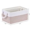 Unique Bargains Fabric Collapsible Sturdy Spacious Storage Bins 3 Pcs - 4 of 4