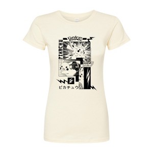 Women's - Pokémon - Pikachu Manga Fitted Graphic T-Shirt - 1 of 3