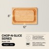 John Boos Small Chop-N-Slice Maple Wood Cutting Board for Kitchen, Reversible Edge Grain Square Butcher Boos Block - 2 of 4