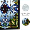 Fine Art Lighting- Rectangle Tiffany Stained Glass Window Panel, 100% Genuine Stained Glass, 480 Glass cuts, Large Size: 20 by 29-Inch - 3 of 4