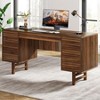 Tribesigns 59.06-Inch Computer Desk with Large Drawer, Wood Office Executive Desk with Storage Cabinet - 2 of 4