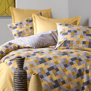 Sussexhome Minimal Collection High Quality Cotton Set, 1 Duvet Cover, 1 Fitted Sheet and 2 Pillowcases - 1 of 4