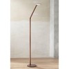 Possini Euro Design Magnum Modern Task Floor Lamp 61" Tall French Bronze Brown Metal LED Adjustable for Living Room Reading Bedroom Office House Home - 2 of 4
