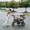 Kinder King Folding Wagon Stroller for 2 Kids, Adjustable Handle, All-Terrain Shock-Absorbing Wheel, Detachable Tray, Diaper Bag - 4 of 4