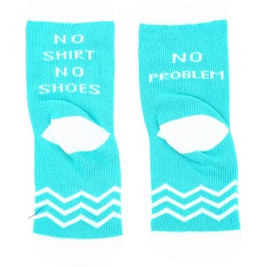 Pavilion Gift Company - No Problem - 2T-4T Crew Socks - Socks - 1 of 4