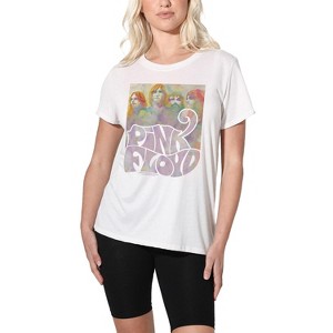 Women's Pink Floyd Water Color Band Loose T-Shirt - 1 of 4