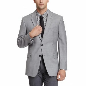 Adam Baker Men's 520215/8-100% Wool Ultra Slim Fit Sport Coat - Solid Navy - 46L - 1 of 4