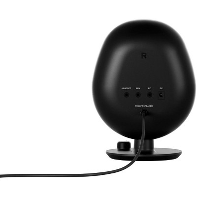 Black Wireless 2-Channel Bluetooth PC Speakers with USB AUX