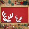 Christmas Doormat Floor Mats Outdoor Indoor Welcome Mat Non-Slip Xmas Deer Door Mat Low Pile Doormats, 17" x 29" - 3 of 4