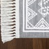 COZONY Vintage Geometric Tassel Area Rug with Non-Slip Backing - 4 of 4