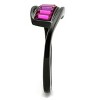Slickblue Band-Style Ring for Women, Stainless Steel, Bold IP Black Plating, Fuchsia Synthetic Crystal, size 5–10 - 4 of 4