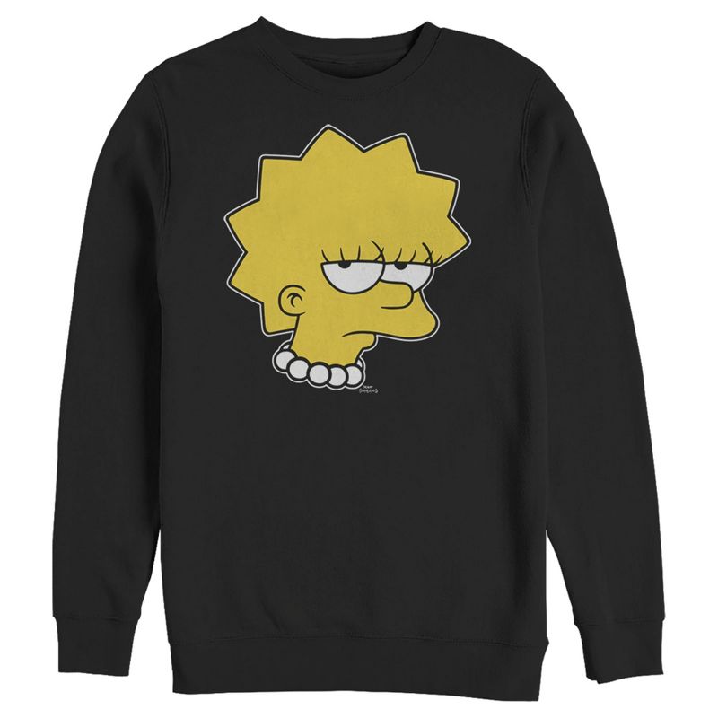 Men's The Simpsons Unamused Lisa Sweatshirt, 1 of 5
