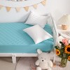 2 Pack Toddler Waterproof Crib Mattress Protectors, Quilted & Breathable Fitted Crib Pad Cover - NTBAY - 3 of 4