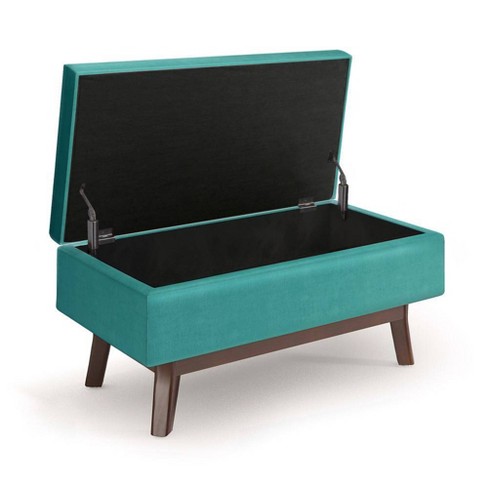 Turquoise on sale storage ottoman