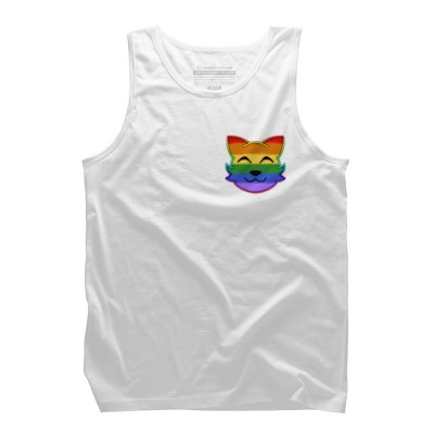 Adult Design By Humans Rainbow Pride Kitty By loonaromi Tank Top