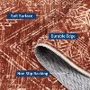 Washable Rugs for Living Room Vintage Geometric Area Rug Farmhouse Non-Slip Low Pile Carpet Home Decor - 4 of 4