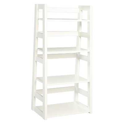 44.25" Trestle Bookcase White - Breighton Home