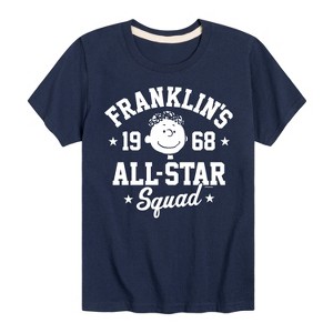 Boys' - Peanuts - Franklins All Star Squad Short Sleeve Graphic T-Shirt - 1 of 4