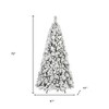 4' Green And White Slender Flocked Pine Christmas Tree - 3 of 4