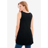 Woman Within Plus Size Perfect Sleeveless Shirred U-Neck Tunic - 3 of 4