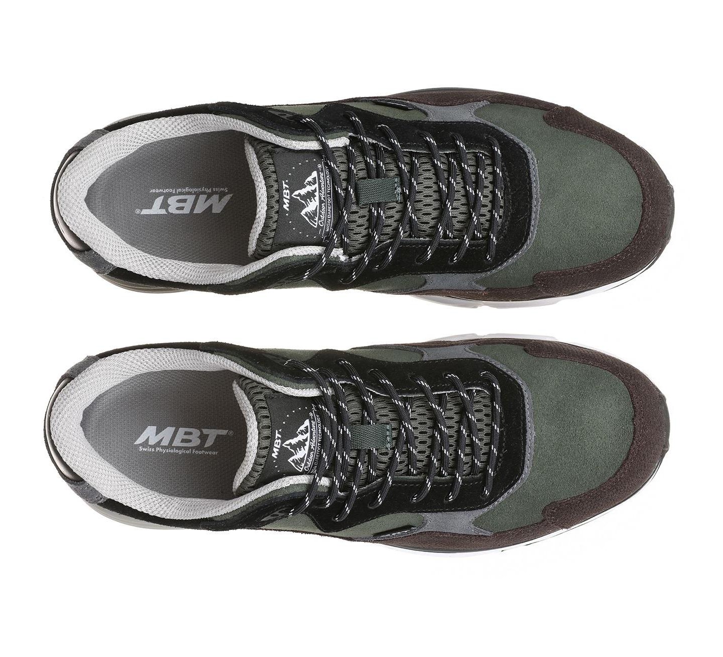 Мужские кроссовки MBT Narita in Army Green/Brown, цвет: Зелёный — фото 3