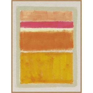 32" x 42" Rothko Inspired Tonescape I by Victoria Barnes Framed Canvas Wall Art Print - Amanti Art: Upscale Lithograph, Modern Decor - 1 of 4