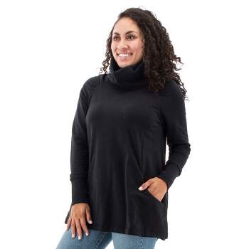Aventura Clothing Women's Salerno Long Sleeve Turtleneck Blouse - Anthracite, Size X Small