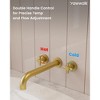 YAWWALK Double-Handle Wall Mount Roman Tub Faucet  (Valve Included) - 4 of 4