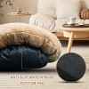30 inch Round Calming Pet Bed for Large Dogs & Cat Under 42lbs Khaki - 2 of 3