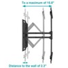 Monoprice Full Motion TV Wall Mount Bracket For 40" To 90" TVs up to 132lbs, Max VESA 600x400, Works with Concrete, Brick, and Wooden Studs - image 3 of 4