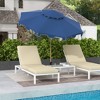 Outsunny 8.8' Patio Umbrella with Push Button Tilt and Crank Outdoor Market Table Umbrella - 2 of 4