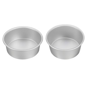 Unique Bargains Aluminum Alloy Nonstick Removable Bottom High Temperature Resistant Round Cake Pan 1 Set - 1 of 4