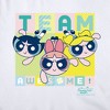 Women's Powerpuff Girls Team Awesome Cap Sleeve Baby Rib Crop Top - 3 of 4