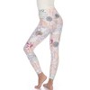 Women's Super Soft Tropical Printed Leggings - White Mark - 3 of 4