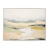 Kate & Laurel All Things Decor 31.5"x41.5" Sylvie Beaded Tranquil Landscape I Framed Canvas by Amy Lighthall White - 2 of 4