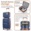 Whisen 4-Piece Luggage Set (14"/20"/24"/28") with TSA Lock and 3-Level Telescoping Handle - 3 of 4