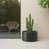 Heavy Duty Corten Steel Round Raised Garden Bed, Kit Pre-Rusted Metal Planter Box for Vegetables, Flowers, Herbs – Black – Ideal for Outdoor Gardening - 2 of 4